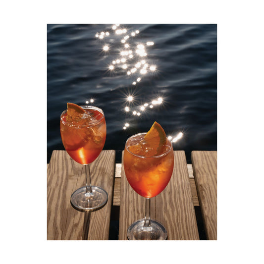 Lakeside Aperol Spritz Poster